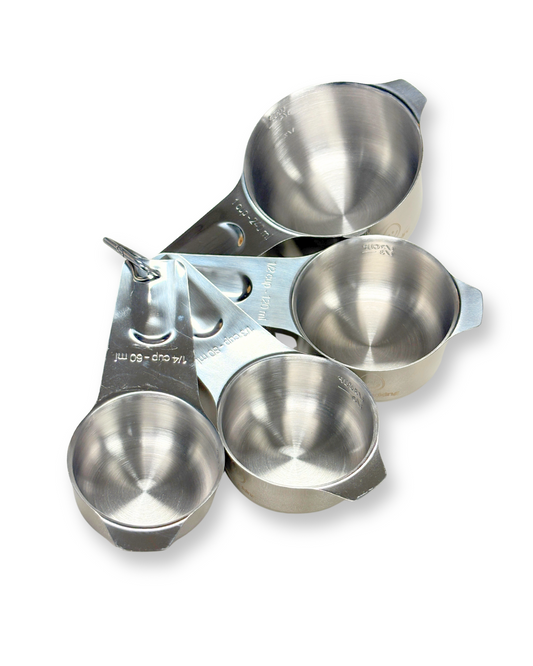 Measuring Cup 4-Size Set (Stainless Steel)